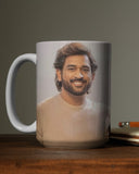 MS Dhoni Coffee Mug - Celebrate the Legend with Iconic Cricket Design